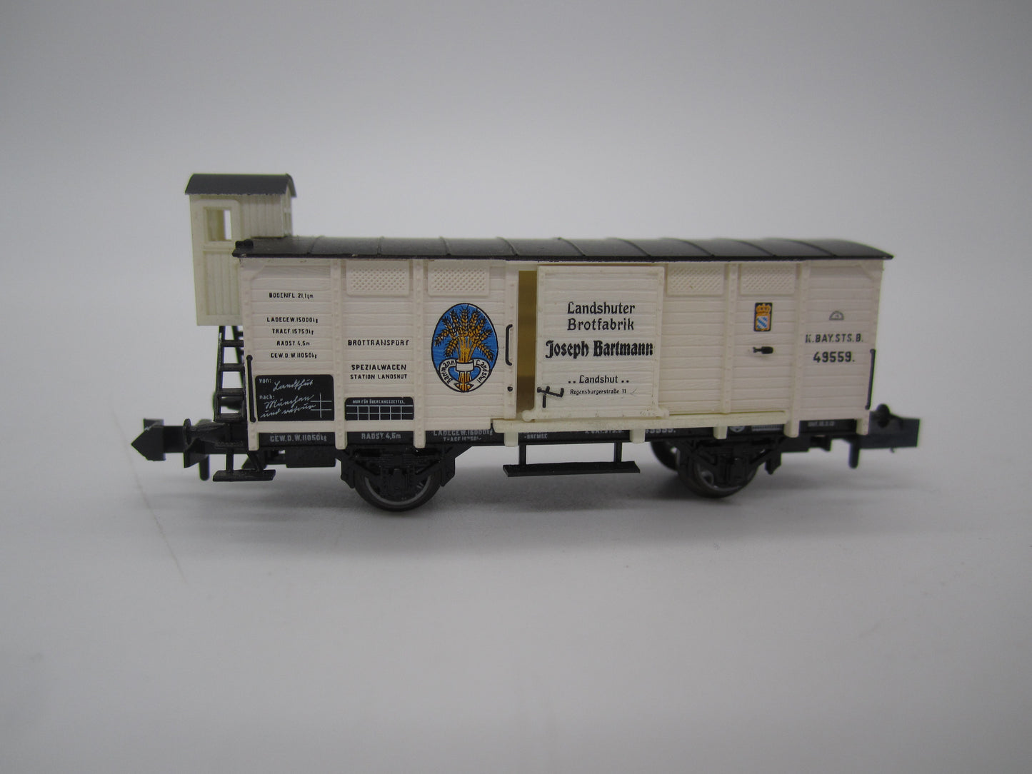 Minitrix N - 13205 - Gesloten goederenwagen "Joseph bartmann" van de K.Bay.St.B.