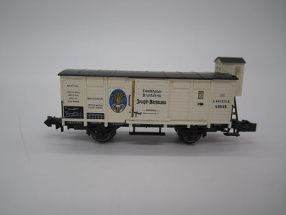 Minitrix N - 13205 - Gesloten goederenwagen "Joseph bartmann" van de K.Bay.St.B.