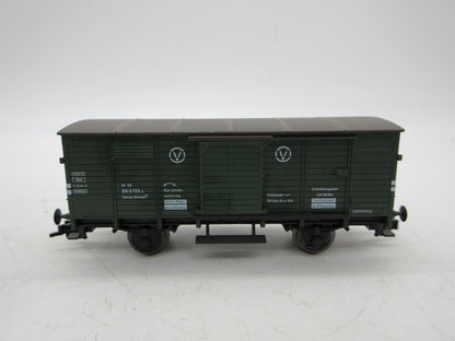 Fleischmann H0 - 5351 K - Bijwagen kraan, gesloten goederenwagen van de DB