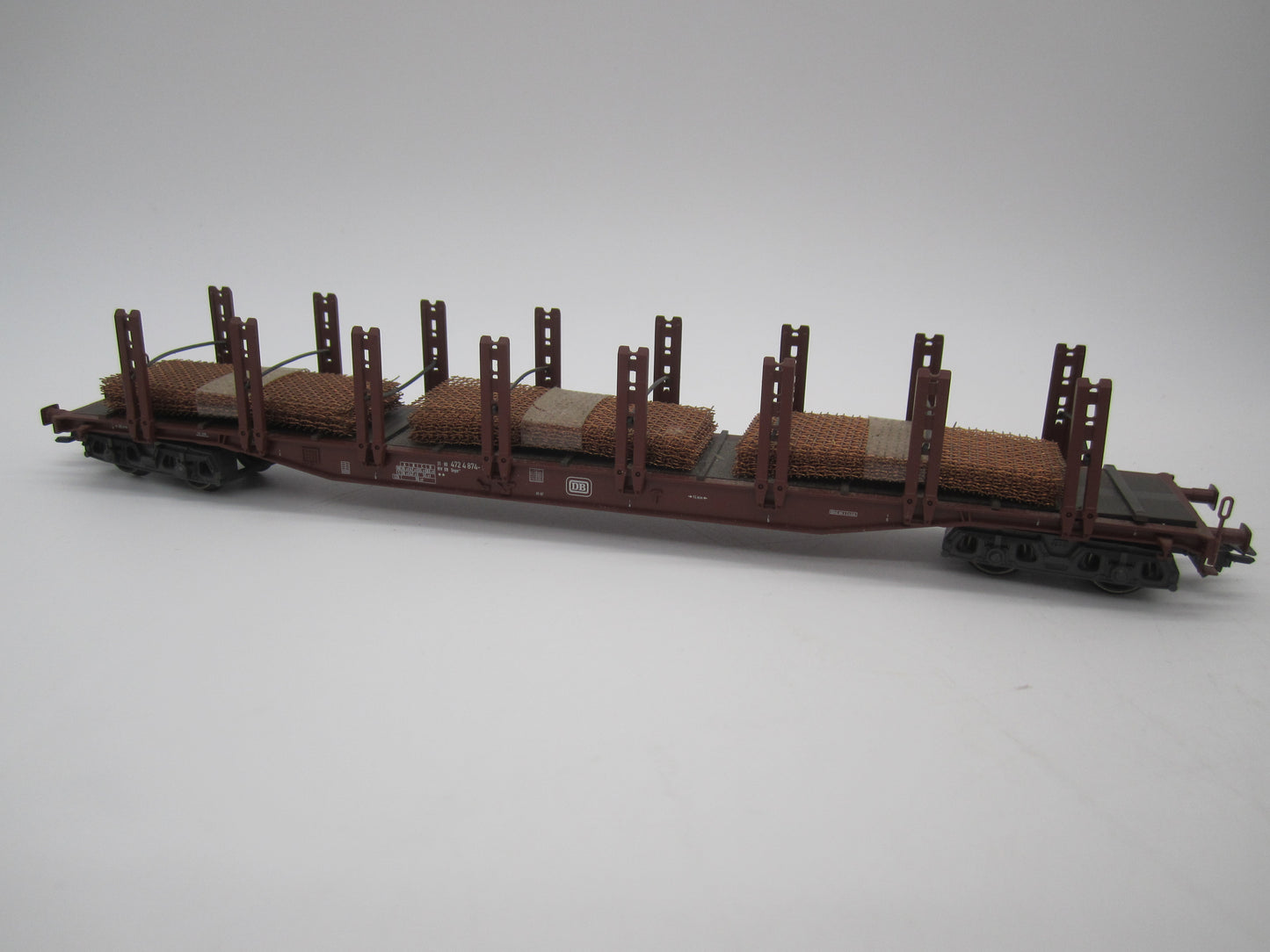 Märklin H0 - 4766 - 4-assige rongenwagen, met staalmatten lading van de DB