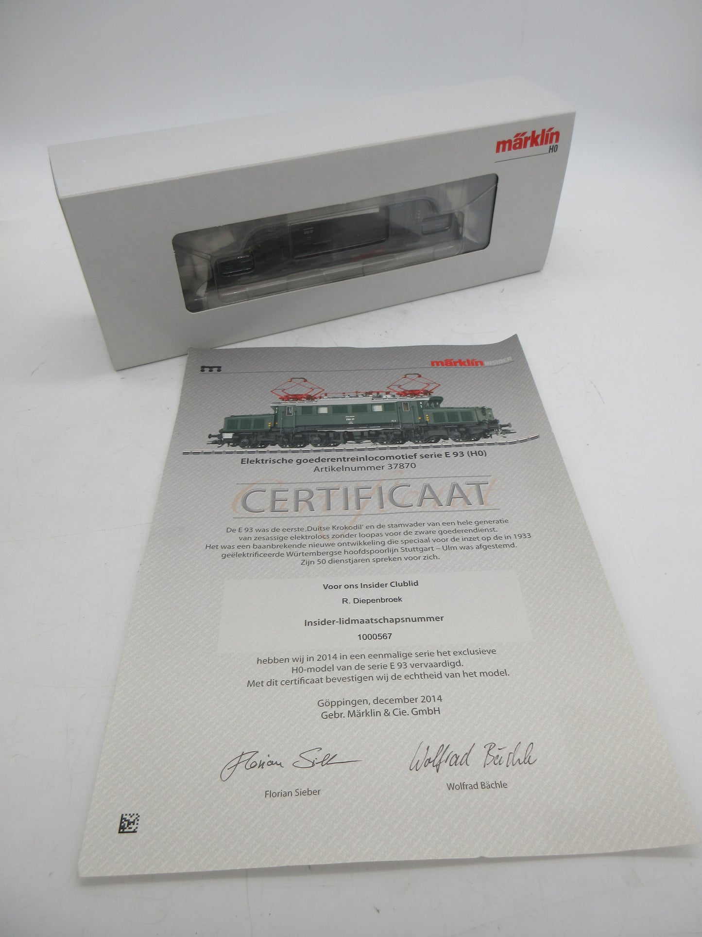Märklin H0 - 37870 - E-loc, E-93 "Duitse Krokodil" van de DB - MFX+/Sound