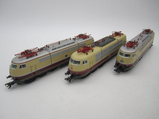 Märklin H0 - 37574 - E-loc set "175 jaar spoorwegen in Duitsland" met 3x E-03/BR 103 TEE van de DB, MFX/Sound