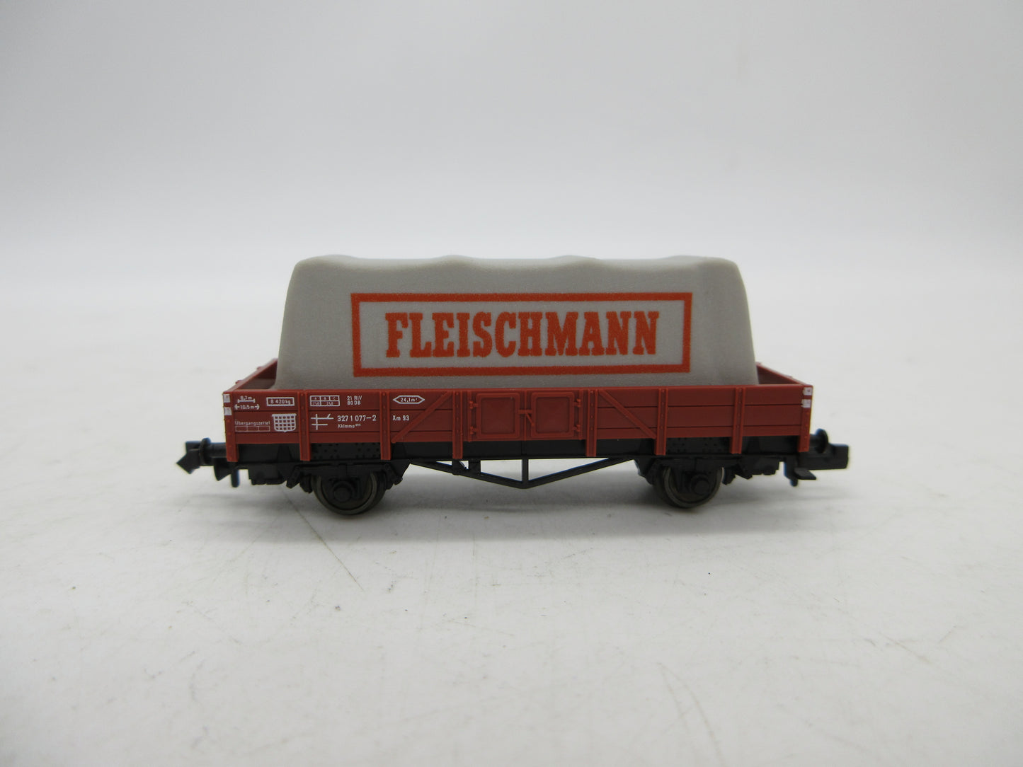 Fleischmann Piccolo N - 8211 - Platte wagen met dekzeil van de DB