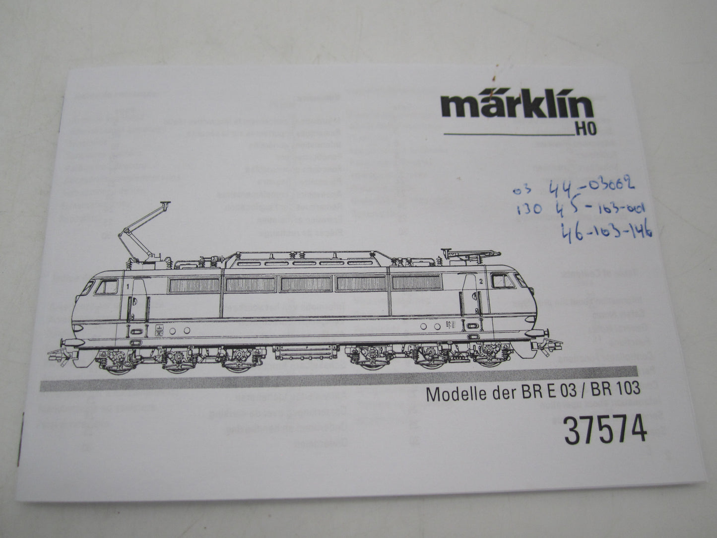 Märklin H0 - 37574 - E-loc set "175 jaar spoorwegen in Duitsland" met 3x E-03/BR 103 TEE van de DB, MFX/Sound