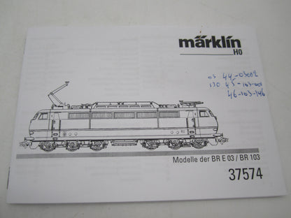 Märklin H0 - 37574 - E-loc set "175 jaar spoorwegen in Duitsland" met 3x E-03/BR 103 TEE van de DB, MFX/Sound