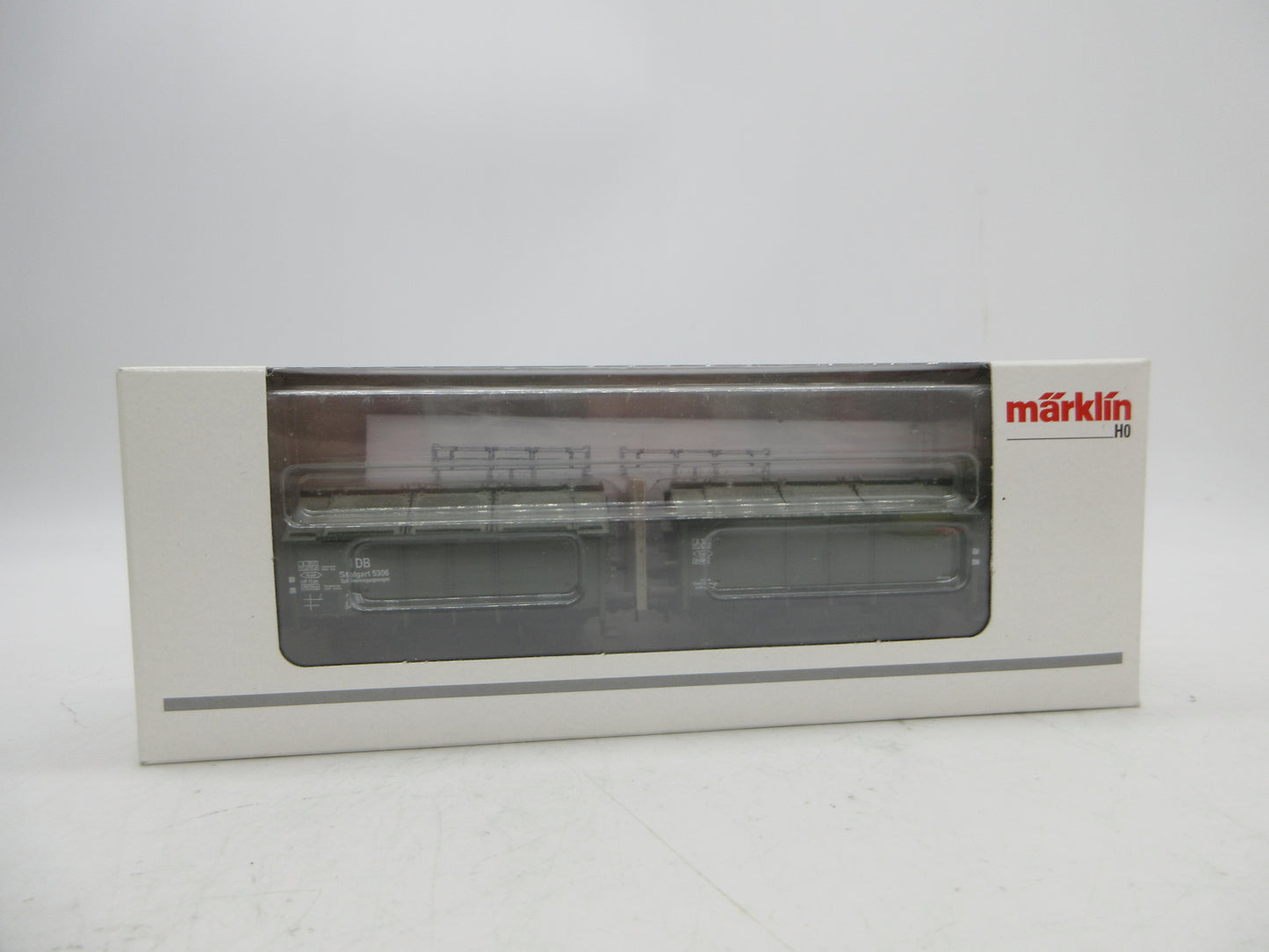 Märklin H0 - 46010 - Dubbele kleppenwagen met railveger van de DB - 10 jaar Insider