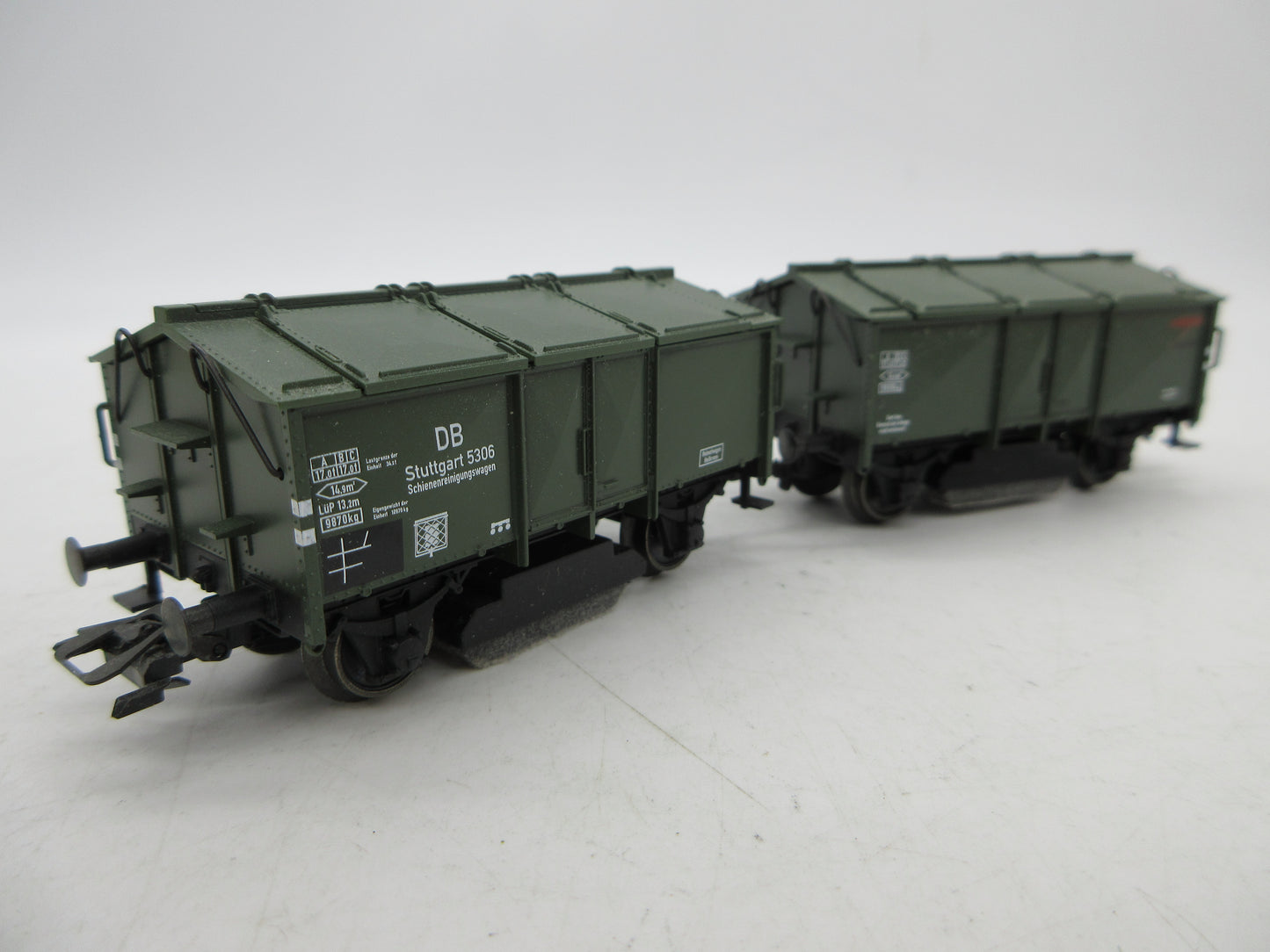 Märklin H0 - 46010 - Dubbele kleppenwagen met railveger van de DB - 10 jaar Insider