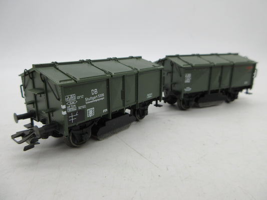 Märklin H0 - 46010 - Dubbele kleppenwagen met railveger van de DB - 10 jaar Insider