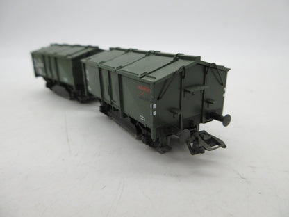 Märklin H0 - 46010 - Dubbele kleppenwagen met railveger van de DB - 10 jaar Insider