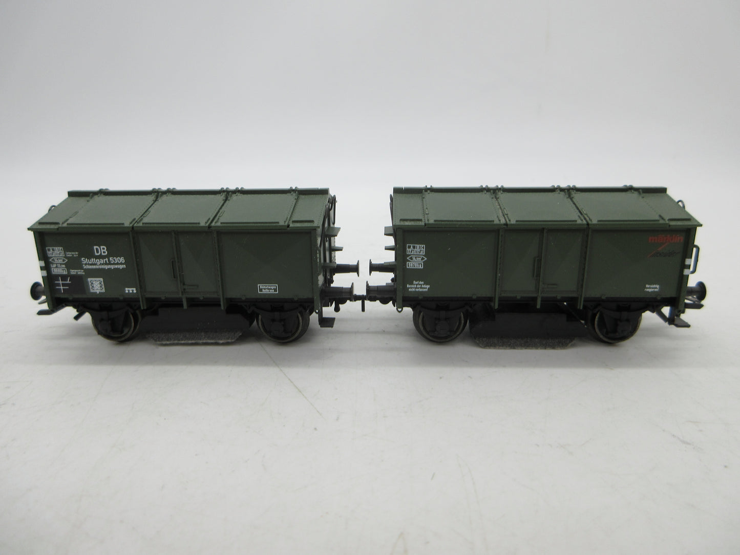 Märklin H0 - 46010 - Dubbele kleppenwagen met railveger van de DB - 10 jaar Insider