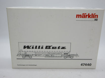 Märklin H0 - 47440 - Draagwagen met oplegger "Willy Betz" van de DB