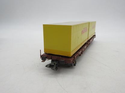 Märklin H0 - 47442 - Draagwagen met twee containers "Märklin" van de DB