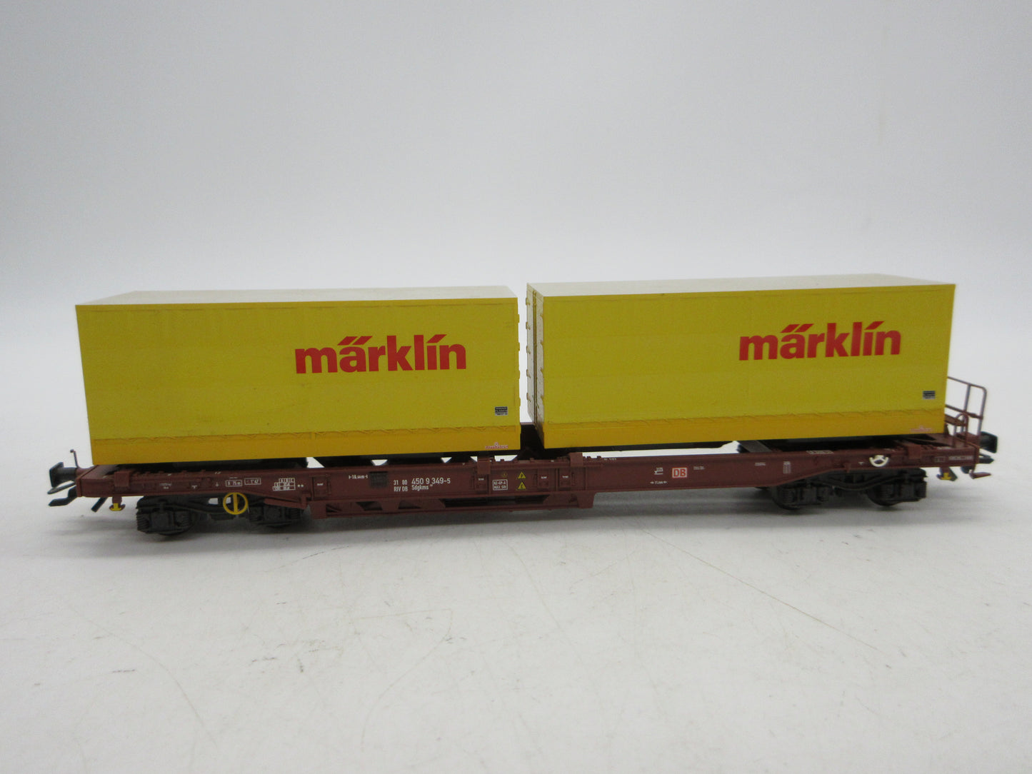 Märklin H0 - 47442 - Draagwagen met twee containers "Märklin" van de DB