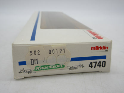 Märklin H0 - 4740 - Lagevloerwagen "Rollende Landstrasse" van de DB