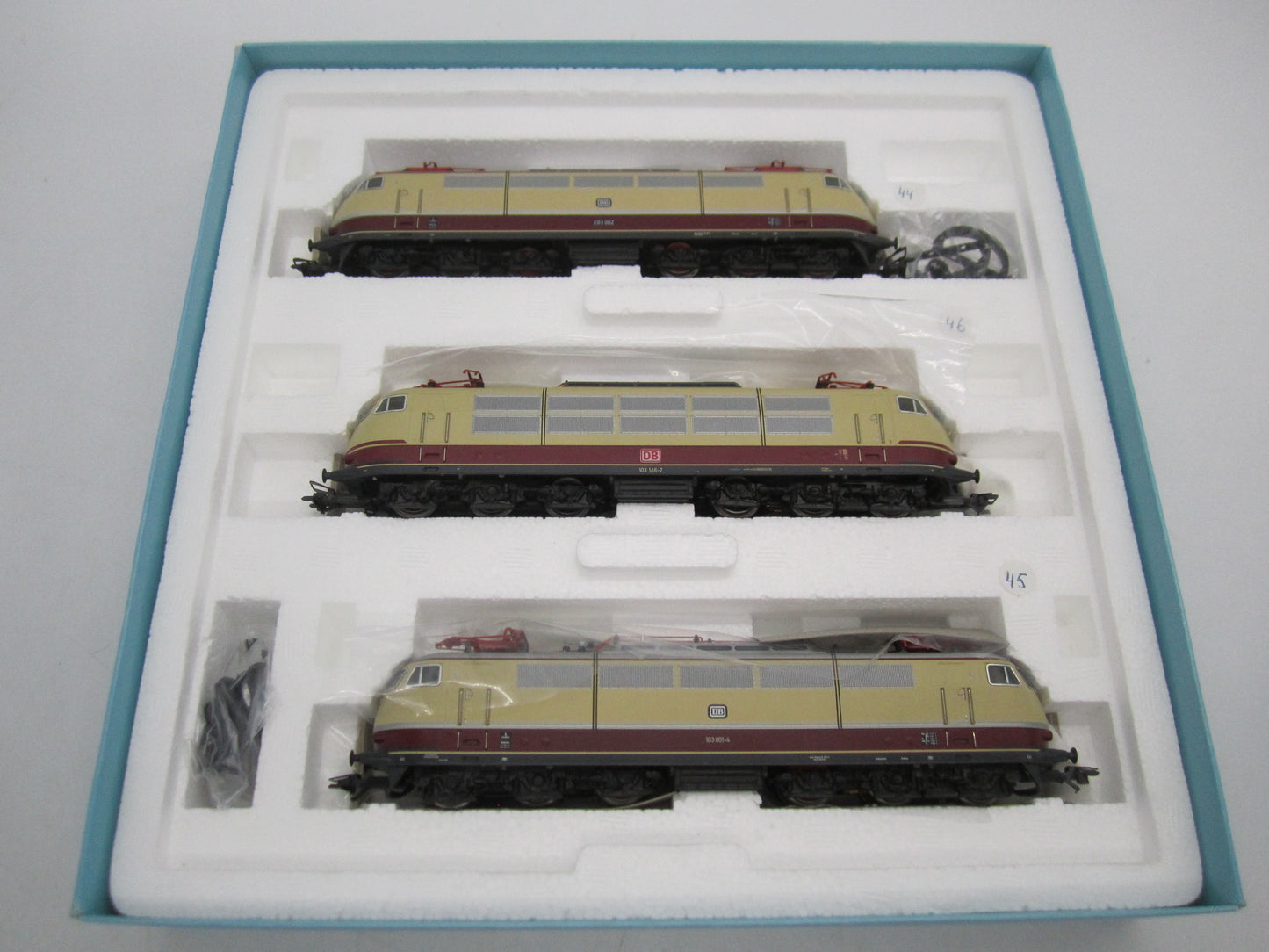 Märklin H0 - 37574 - E-loc set "175 jaar spoorwegen in Duitsland" met 3x E-03/BR 103 TEE van de DB, MFX/Sound