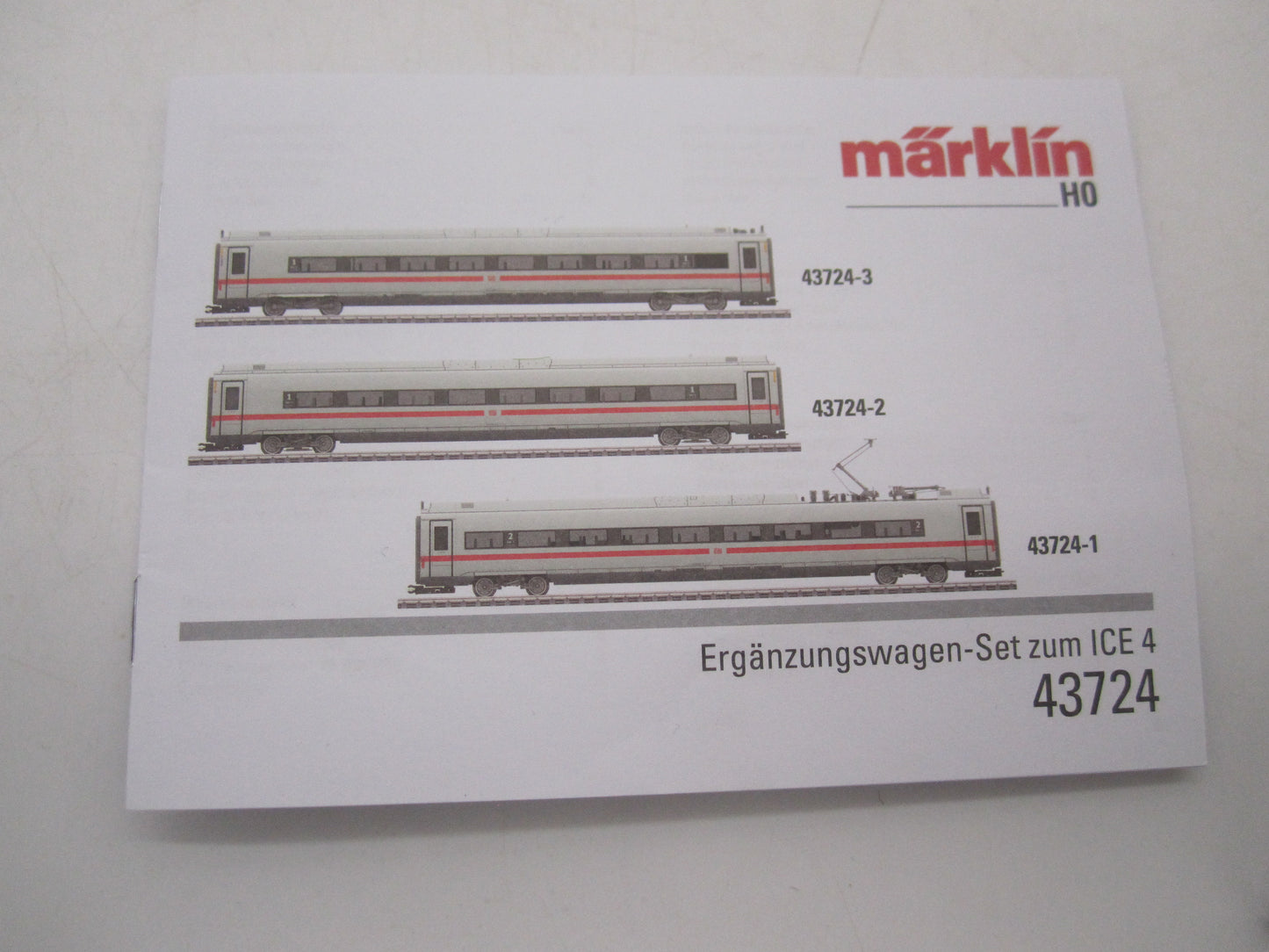 Märklin H0 - 43724 - 3-delige uitbreidingsset wagens voor ICE 4 van de DB