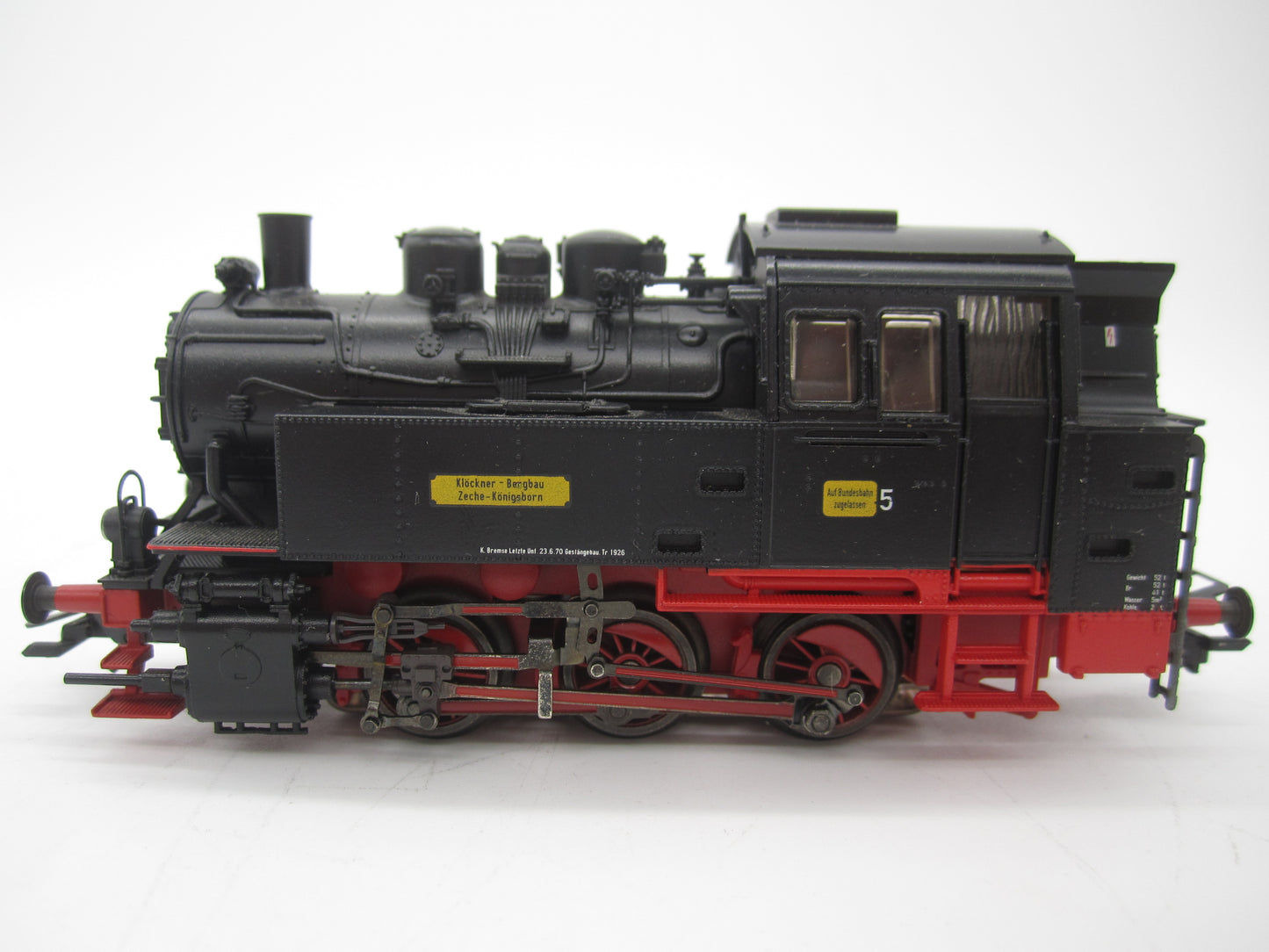 Märklin H0 - 37041 - Tenderloc, Rangeerlocomotief nr. 5 van Klöckner-Werke AG (BR 80), MFX
