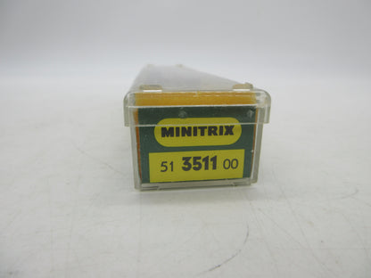 Minitrix N - 51 3511 00 - 4-assige containerwagen, met 3 containers beladen van de DB