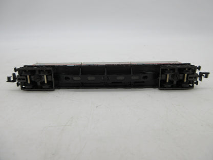 Minitrix N - 51 3511 00 - 4-assige containerwagen, met 3 containers beladen van de DB