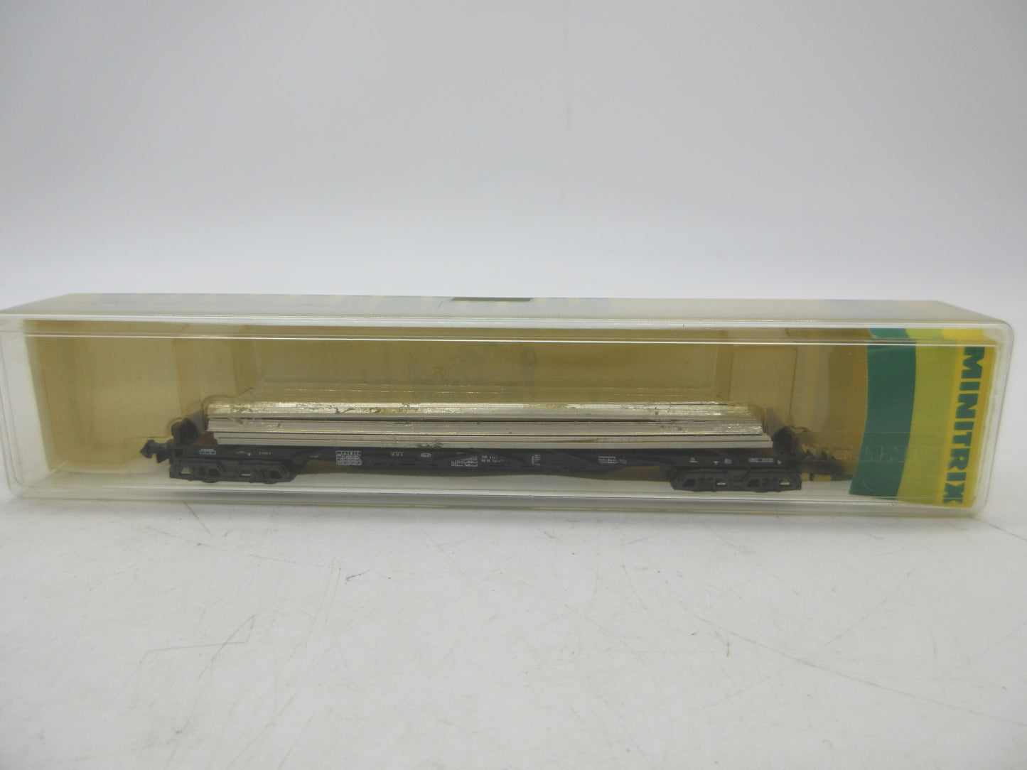 Minitrix N - 51 3556 00 - Rongenwagen met railstaven van de DB