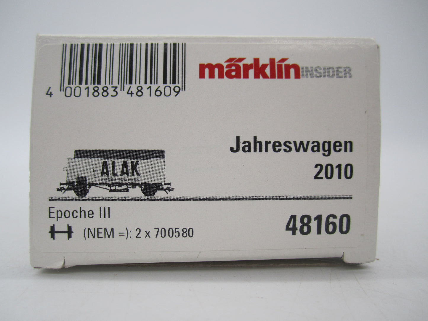 Märklin H0 - 48160 - Gesloten goederenwagen "Alak" van de DB - Insider