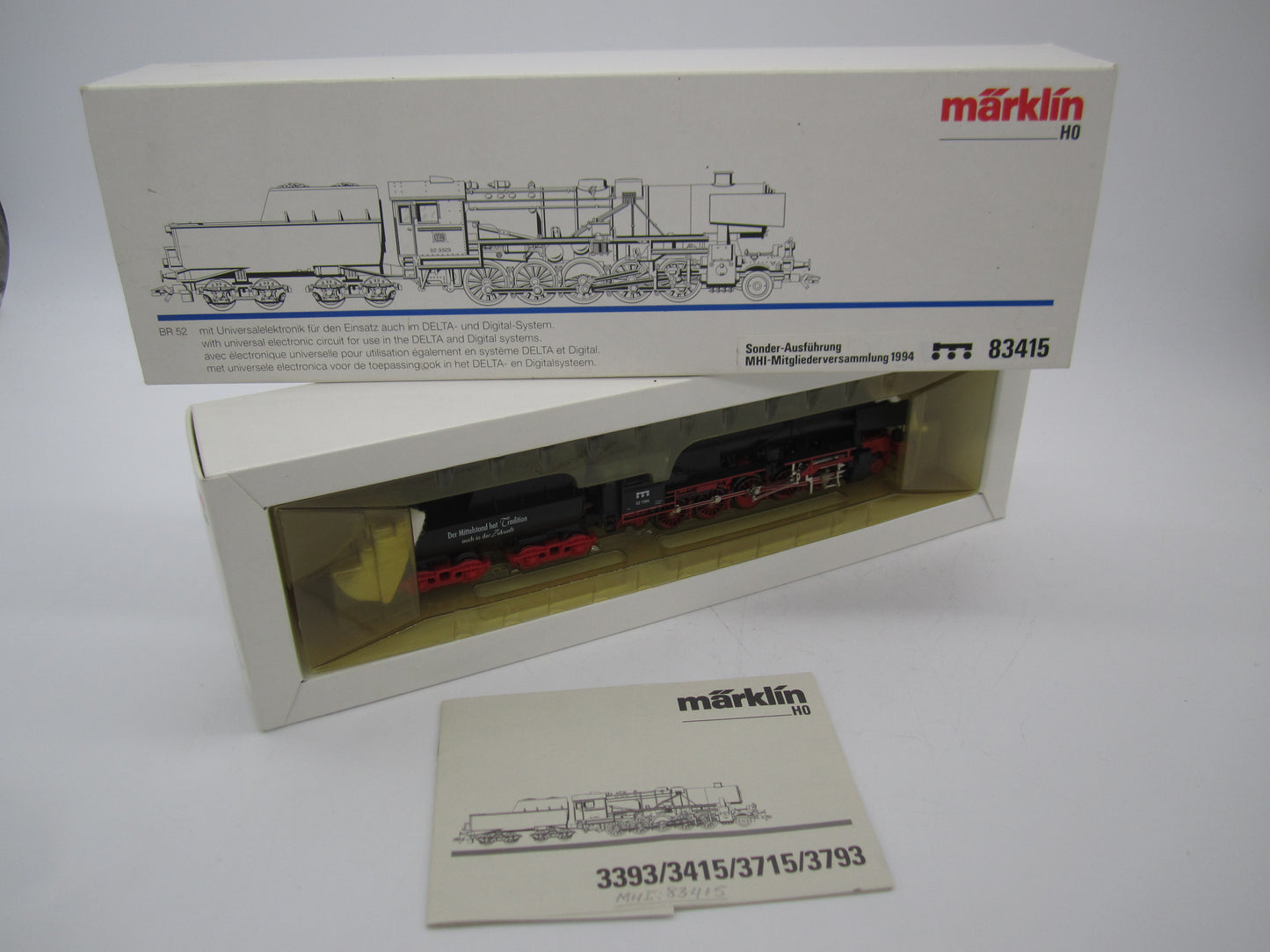 Märklin H0 - 83415 - Stoomloc met tender, BR 52 van de DB - Digitaal (kopie)