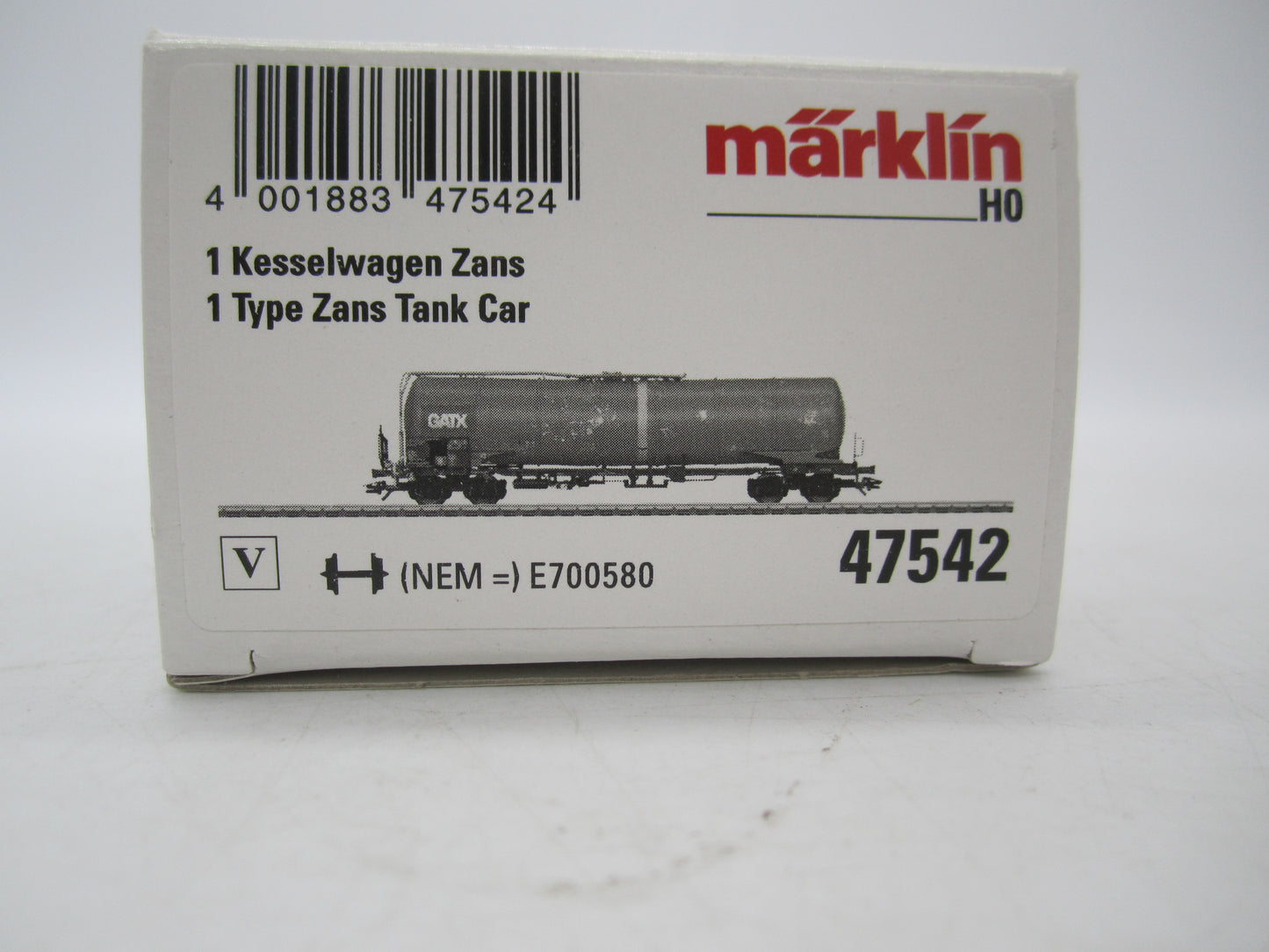 Märklin H0 - 47542 - 4-assige ketelwagen "GATX" van de ZSSK