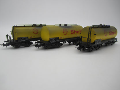 Trix H0 - 23809 - 3-delige wagenset "Shell" geweatherd van de DB