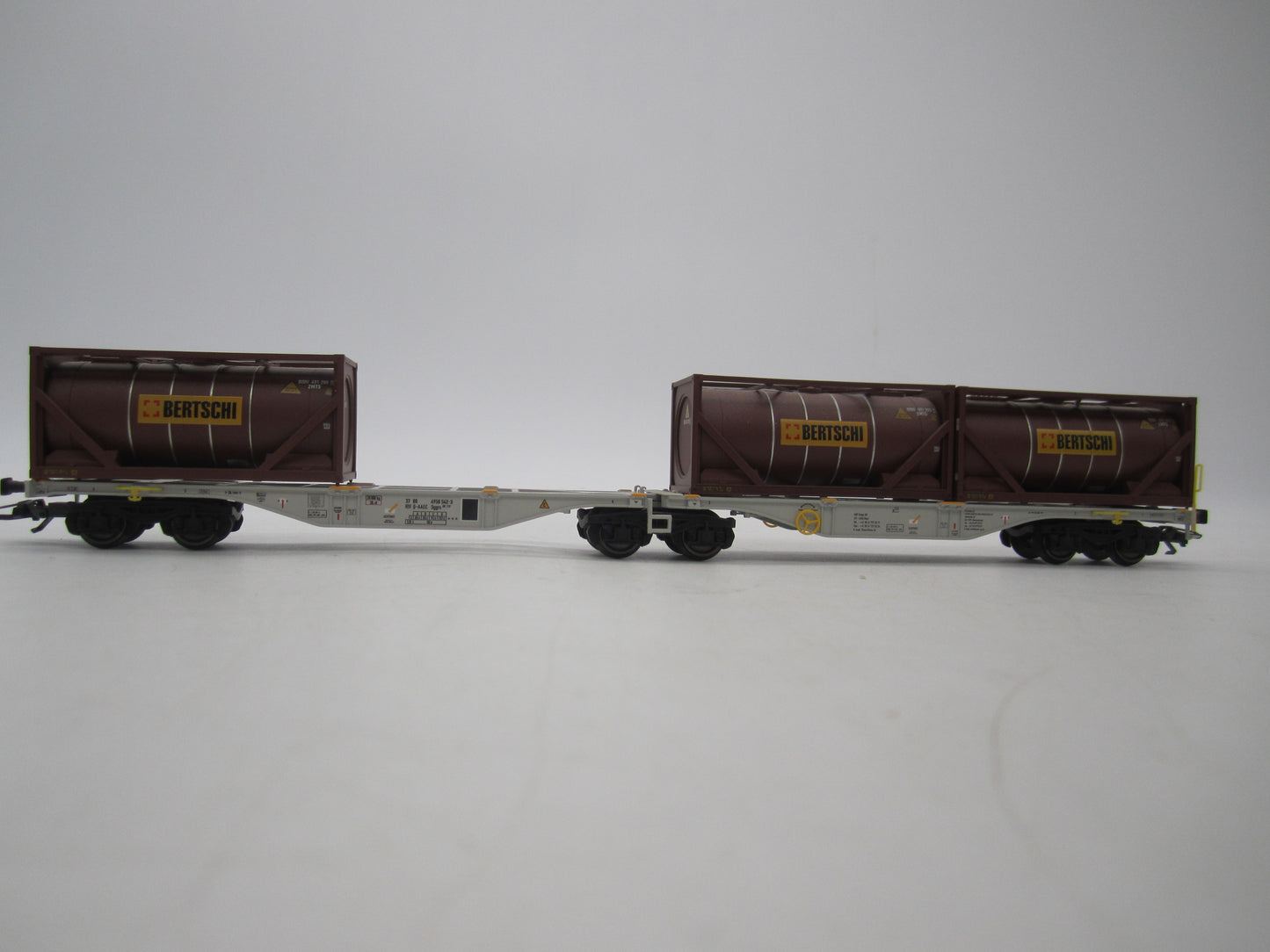 Märklin H0 - 47802 - Dubbele containerwagen Sggrss 80 "Bertsch" van AAE Cargo AG