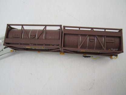 Märklin H0 - 47802 - Dubbele containerwagen Sggrss 80 "Bertsch" van AAE Cargo AG