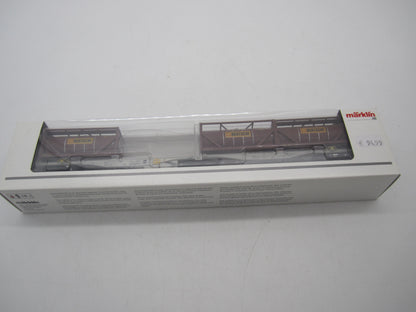 Märklin H0 - 47802 - Dubbele containerwagen Sggrss 80 "Bertsch" van AAE Cargo AG