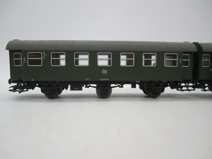 Märklin H0 - 00795-10 - Dubbelsetje Umbauwagen 2e klas met bagagedeel van de DB