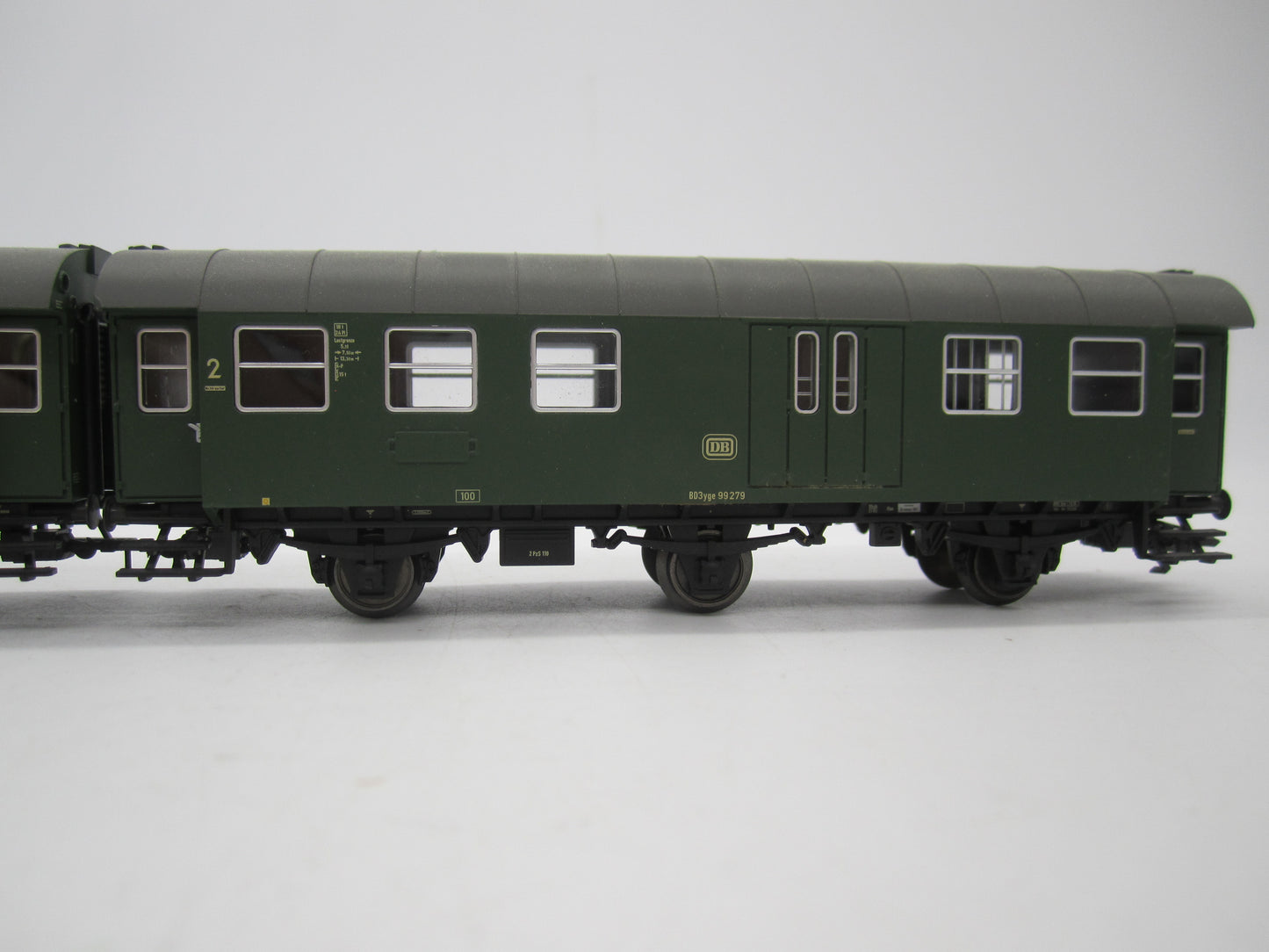 Märklin H0 - 00795-10 - Dubbelsetje Umbauwagen 2e klas met bagagedeel van de DB