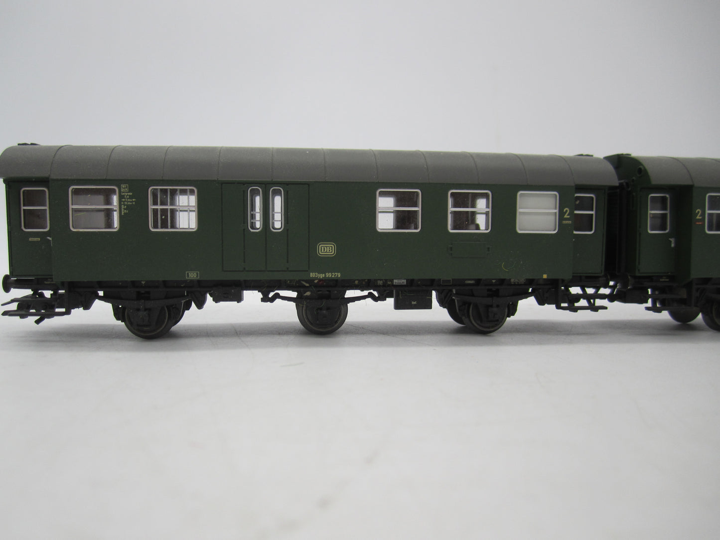 Märklin H0 - 00795-10 - Dubbelsetje Umbauwagen 2e klas met bagagedeel van de DB