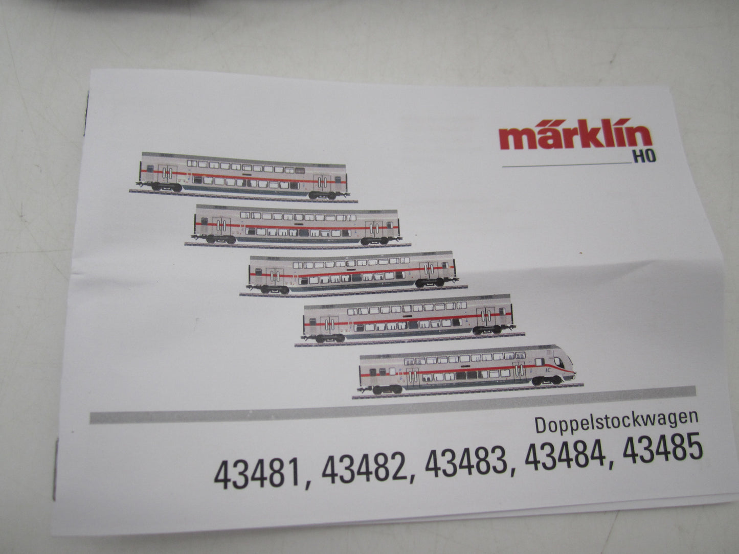 Märklin H0 - 43485 - Dubbeldekker rijtuig IC2 2e klas, met verlichting van de DB