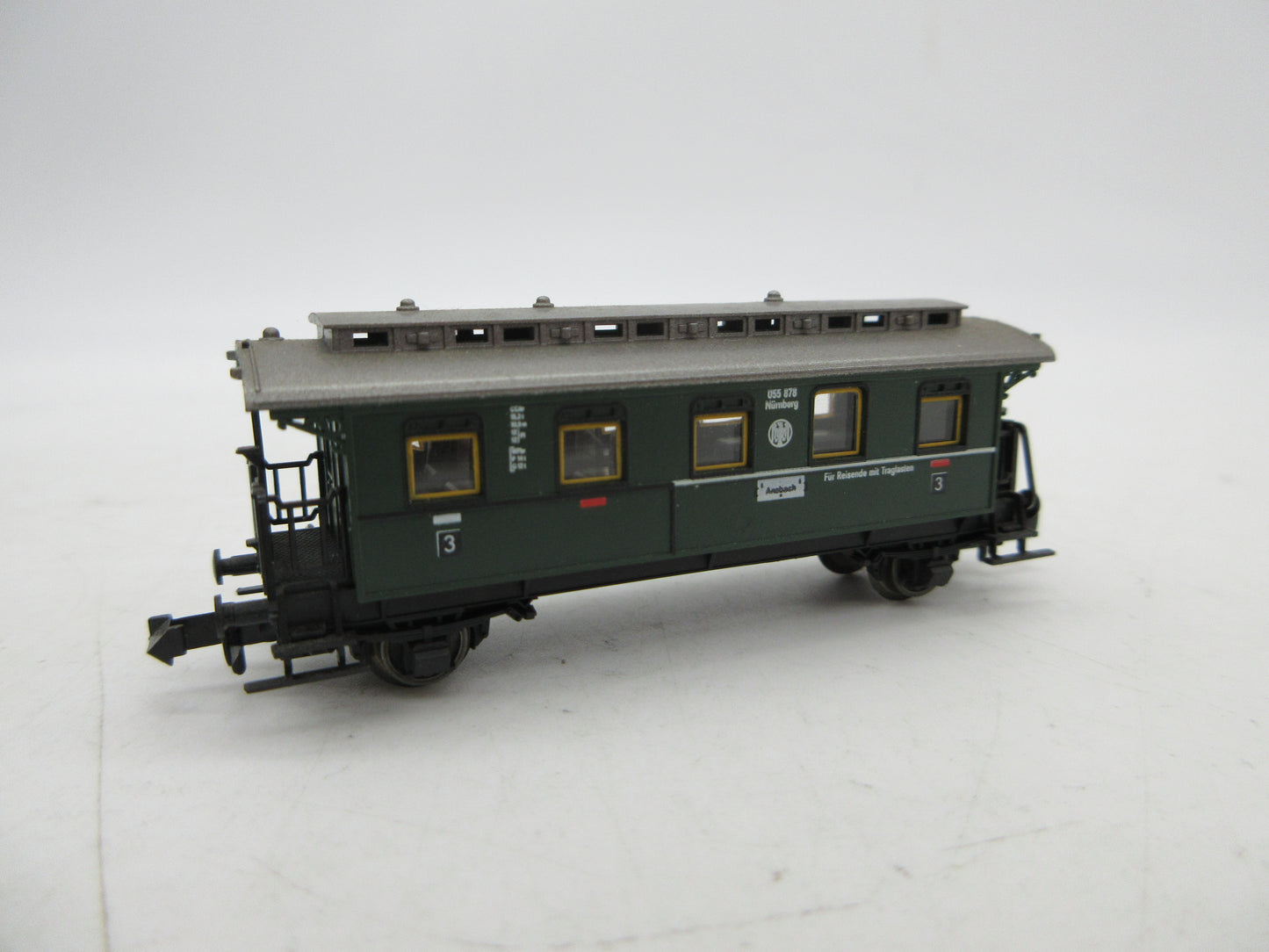 Fleischmann Piccolo N - 8066 - Personenwagen 3e klas met traglasten deel van de DRG