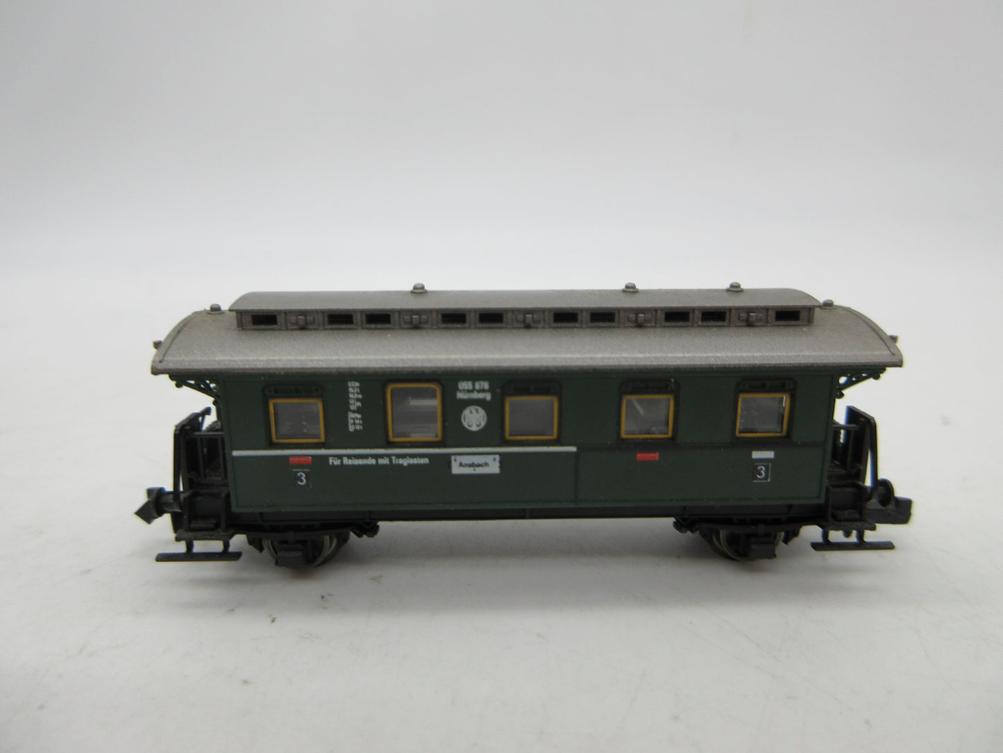 Fleischmann Piccolo N - 8066 - Personenwagen 3e klas met traglasten deel van de DRG