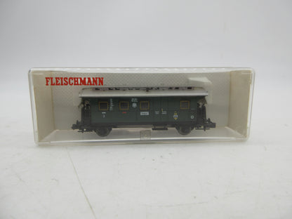 Fleischmann Piccolo N - 8065 - Personenwagen 3e klas met bagagedeel van de DRG
