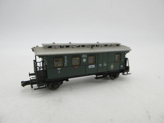 Fleischmann Piccolo N - 8065 - Personenwagen 3e klas met bagagedeel van de DRG