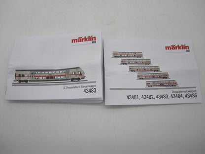 Märklin H0 - 43483 - Dubbeldekker stuurstandrijtuig IC2 2e klas, met verlichting van de DB - MFX Digitaal