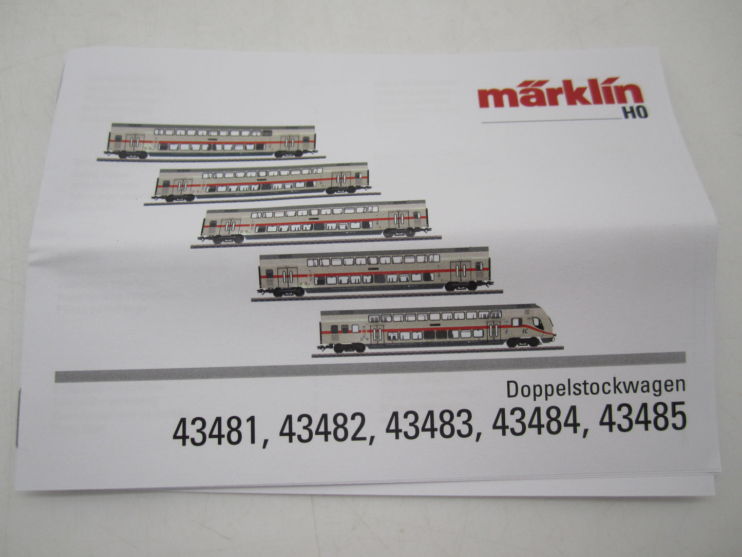 Märklin H0 - 43484 - Dubbeldekker rijtuig IC2 2e klas, met verlichting van de DB