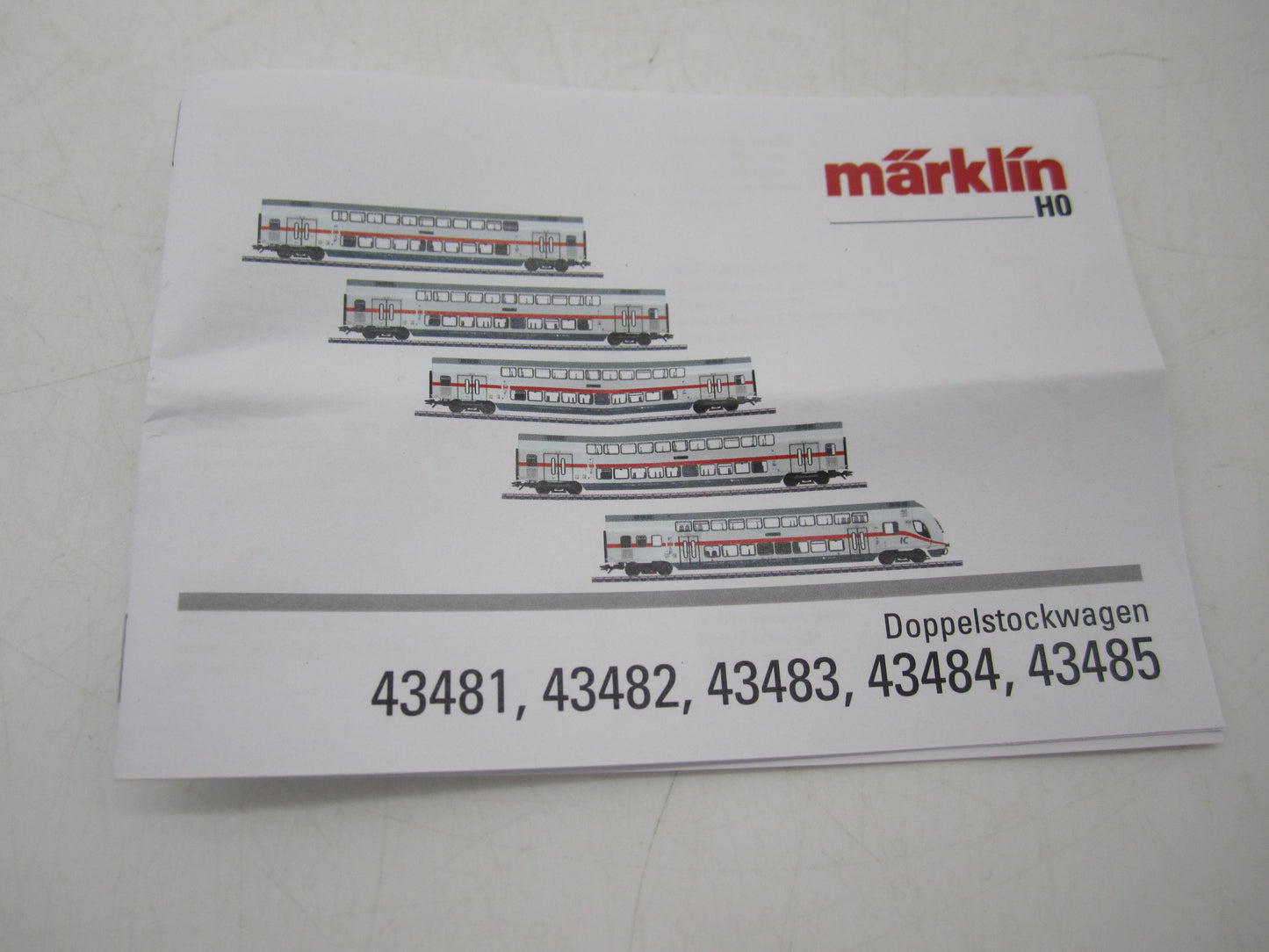 Märklin H0 - 43481 - Dubbeldekker rijtuig IC2 1e klas, met verlichting van de DB