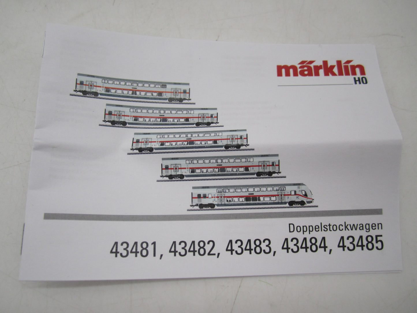 Märklin H0 - 43482 - Dubbeldekker rijtuig IC2 2e klas, met verlichting van de DB