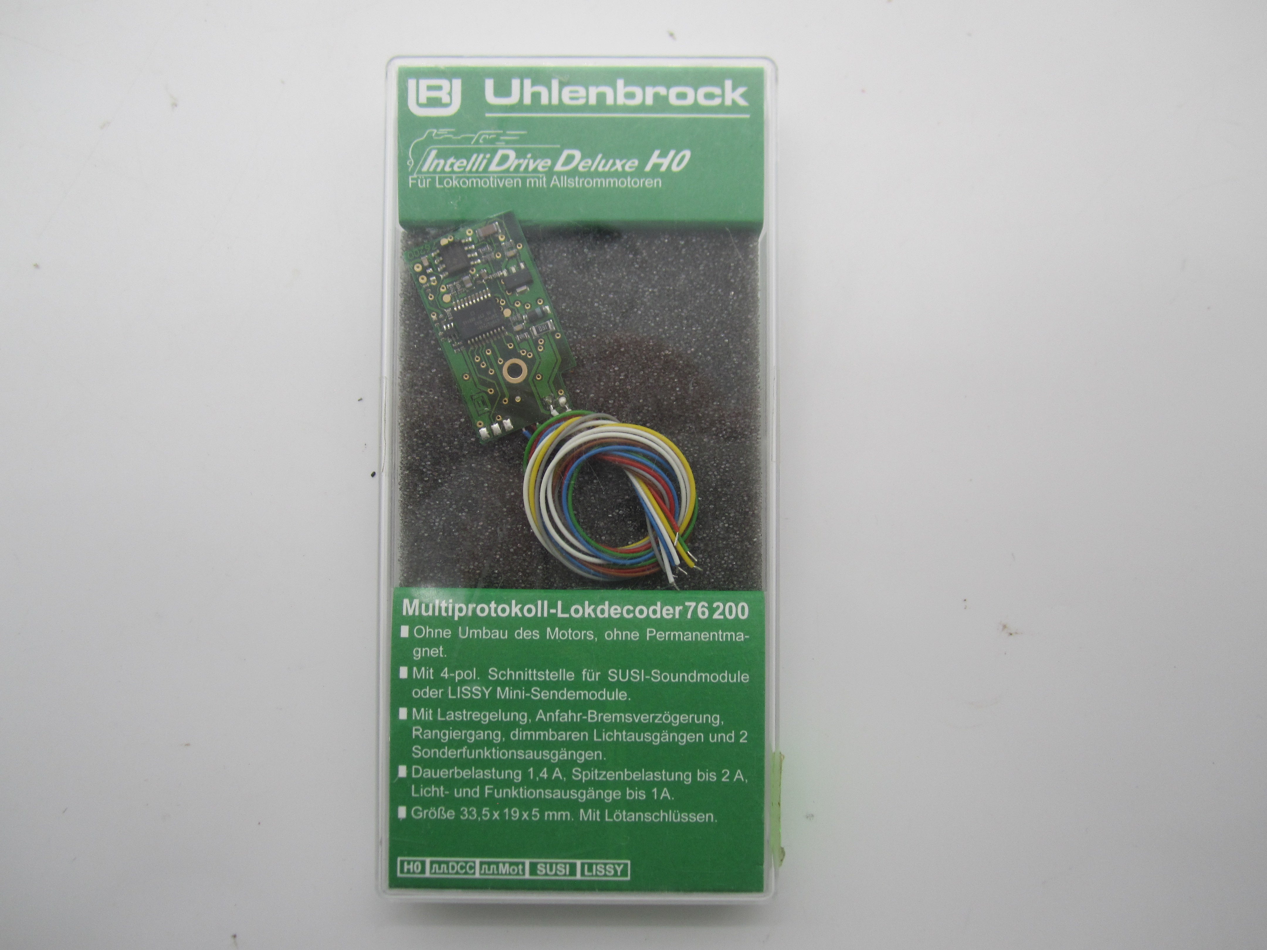 Uhlenbrock H0 - 76 200 - Multiprotocil decoder met 4-polige koppeling ...
