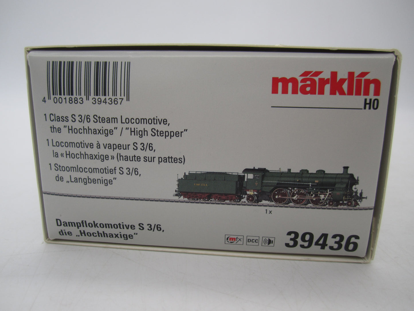 Märklin H0 - 39436 - Stoomloc met tender, S 3/6 van de K.Bay.St.B. - MFX+/Sound