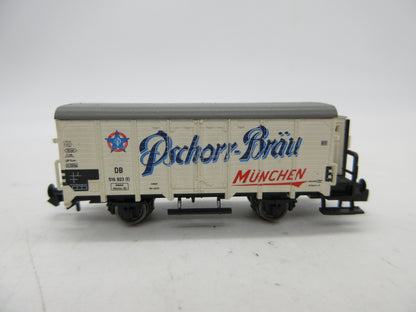 Fleischmann N - 8350 K - Koelwagen met remmershuis "Pschorr-Bräu" van de DB
