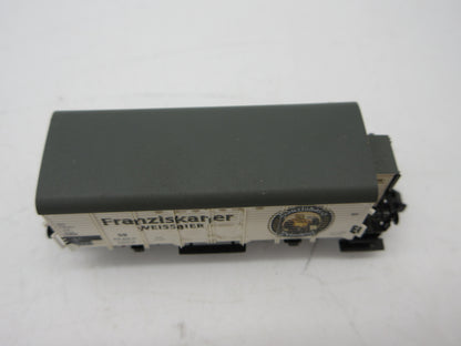 Fleischmann N - 87 8346 K - Koelwagen met remmershuis "Franzikaner Weissbier" van de DB