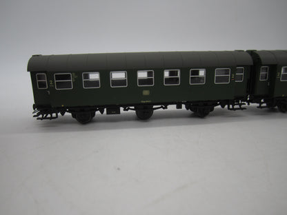 Märklin H0 - 00795-11 - Dubbelsetje Umbauwagen 2e klas met bagagedeel van de DB
