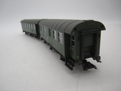 Märklin H0 - 00795-11 - Dubbelsetje Umbauwagen 2e klas met bagagedeel van de DB