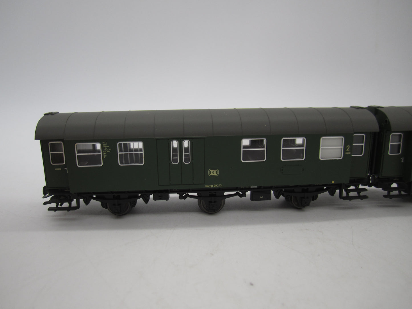 Märklin H0 - 00795-11 - Dubbelsetje Umbauwagen 2e klas met bagagedeel van de DB